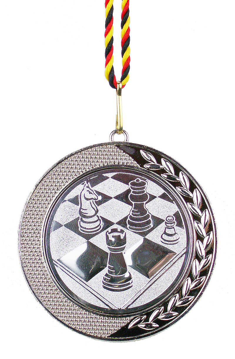 Medaille Silber mit Aluemblem